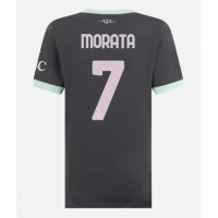 Fotbalové Dres AC Milan Alvaro Morata #7 Dámské Alternativní 2024-25 Krátký Rukáv